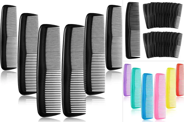 Detailed view of Best 24-Piece Plastic Comb Packs