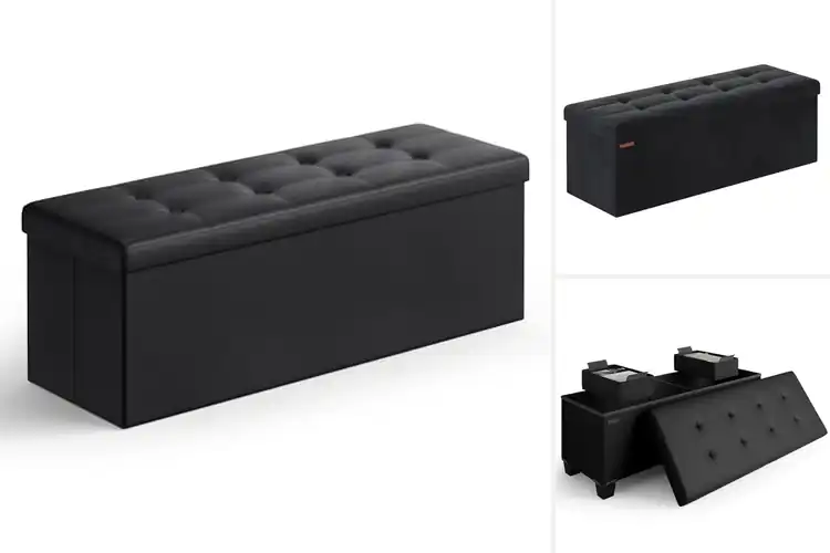 Detailed view of Best Black Ottoman Benches
