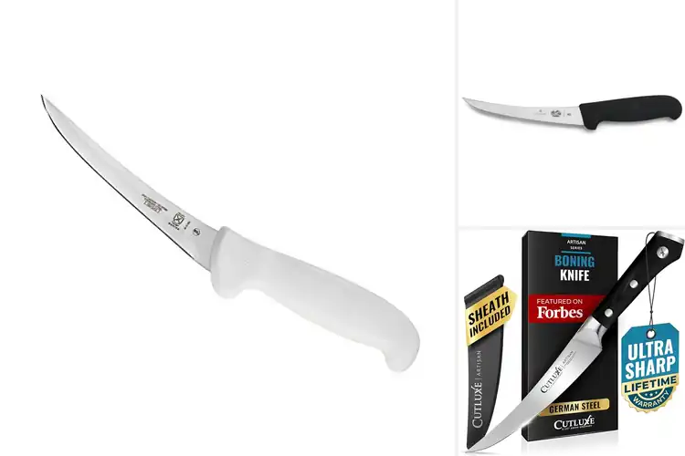 Detailed view of Best Curved Boning Knives