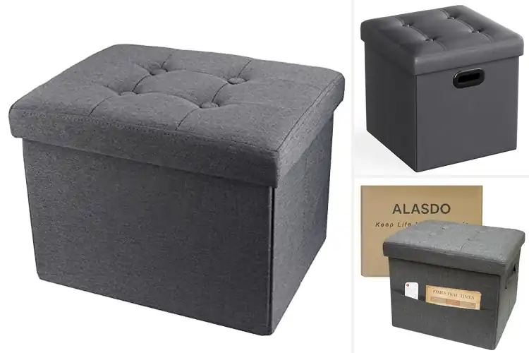 Detailed view of Best Folding Storage Footstools