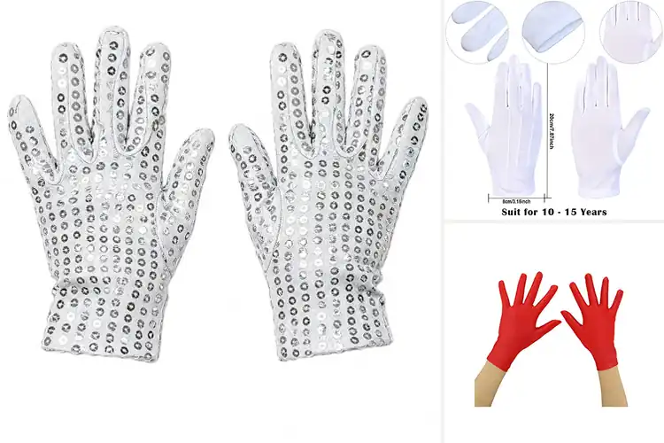 Detailed view of Best Kids Dance Performance Gloves: Sparkly Stage Confidence
