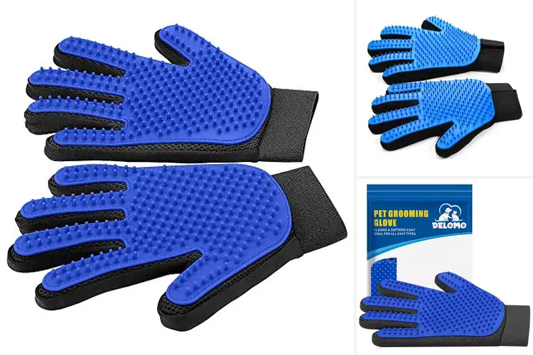 Detailed view of Best Pet Grooming Mitts: Soft Care for Happy Pets