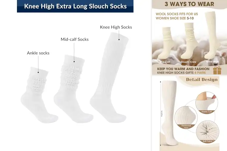 Detailed view of Best Tall Socks For Boots: All-Day Comfort & Style
