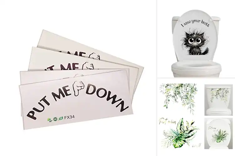 Detailed view of Best Toilet Seat Stickers